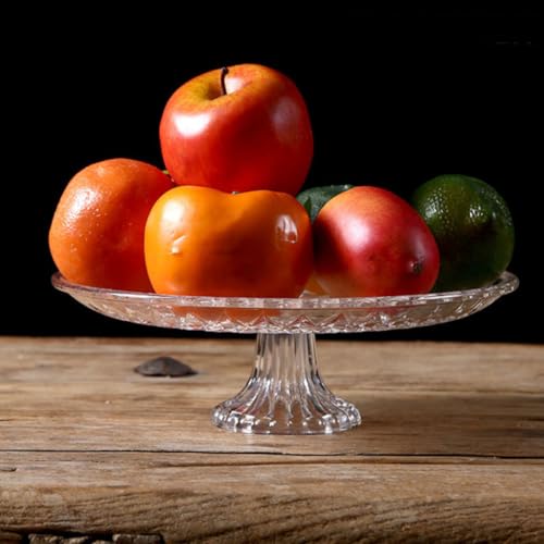 Bandeja de frutas acrílica transparente con base resistente y diseño reutilizable para fiestas 2