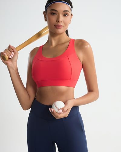 Image of RUNNING GIRL High Impact Sports Bras for Women, High Support Running Adjustable Workout Sports Bras with Sewn in Pads