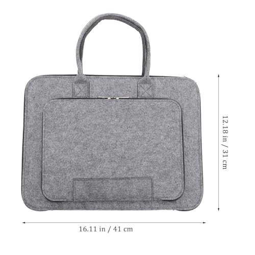 Estuche protector para laptop gris oscuro clásico con funda interior acolchada 4