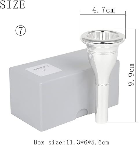 Miniatura 7 de Boquilla grande de latón de repuesto para tuba, boquilla de tuba, suministro de instrumentos, pieza de tuba, accesorio de boca de tuba, accesorio