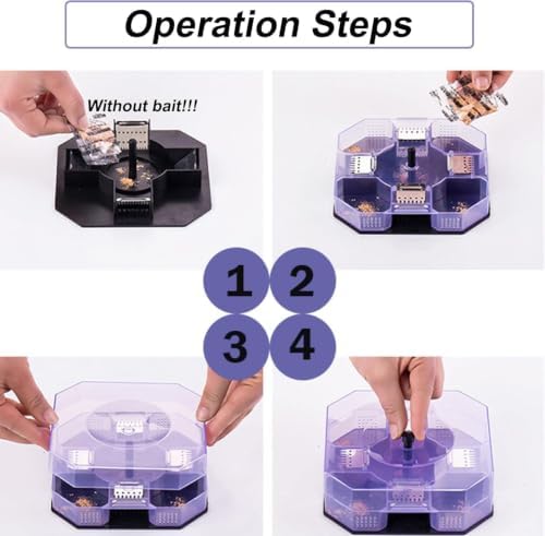 2PCS Cockroach Traps Box Physical Catcher Reusable Cockroach Trap(No Bait) — view 7