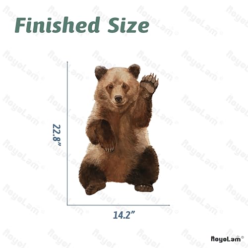 Vinilo Decorativo Oso Marrón RoyoLam 60x40 cm miniatura 4