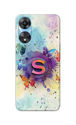 Image of PRINTFIDAA� Printed Hard Back Cover Case for Oppo A78 5G Back Cover (Alphabet S) -2808