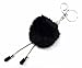 Oh My Shop PT743G - Porte-Clés/Bijou de Sac - Boule à Facettes, Pompon et Franges Noir