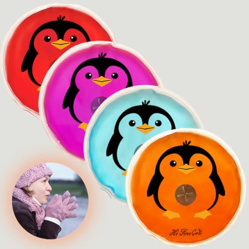 Scaldamani grandi Click, riutilizzabili Snap Heat Pack, scaldamani bollire Click Heat, scaldamani in gel a lunga durata (diametro 12 cm (4 pezzi), scaldamani grande)