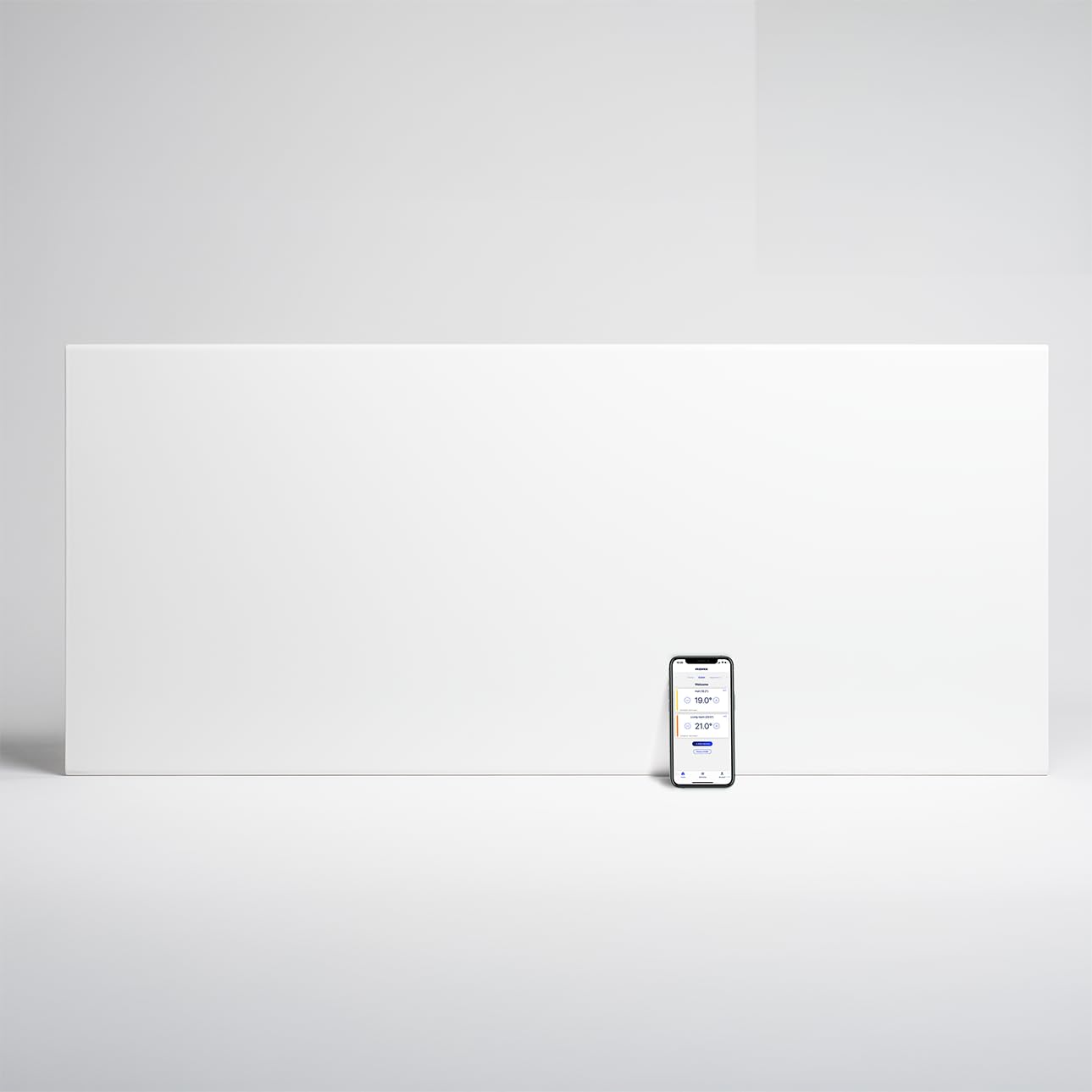 ADAX NEO Compact - Convector de pared con termostato por Wifi - 2000W | Bajo consumo | Calefacción eficiente y segura | Radiador eléctrico moderno y elegante | 420mm de altura | IP24C | Blanco