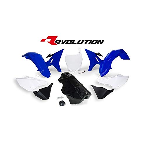 Kit plastique R-TECH Revolution Yamaha YZ 125 250 bleu blanc noir 02-21