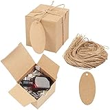 QUALITÄTSDESIGN: Unsere Geschenk Schachteln bestehen aus hochwertigem Kraftpapier. Gestalten Sie wunderschöne Geschenke, die Sie am liebsten selbst behalten würden, indem Sie die Kartons mit Washi Tape, Strasssteinen oder sonstigen Verzierungen schmücken. Mit rustikaler Schnur eingebunden sehen sie sowohl smart als auch stylisch aus.