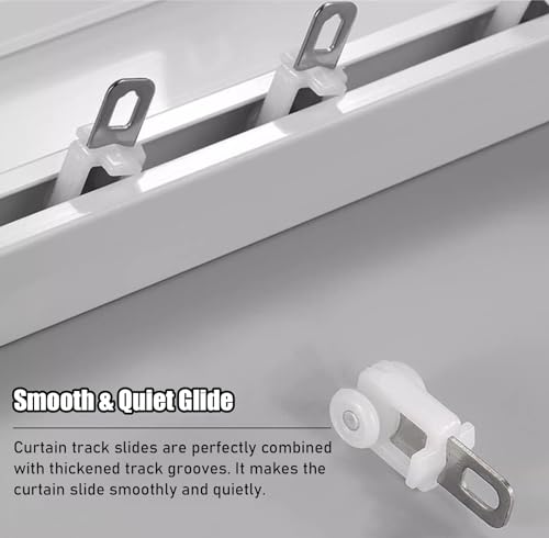 Tringle à rideaux de plafond découpable 2 en 1 pour chambre - 4