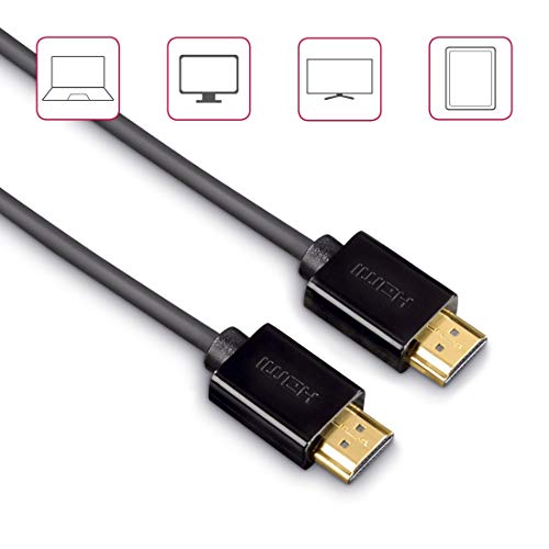 Hama High Speed HDMI-Kabel mit Ethernet (1,5m) inkl. 2X HDMI-Adapter schwarz