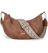 AFKOMST Crossbody Crescent Bag for Women Retro Hobo Purse and Medium Shoulder Handbag,Faux Leather