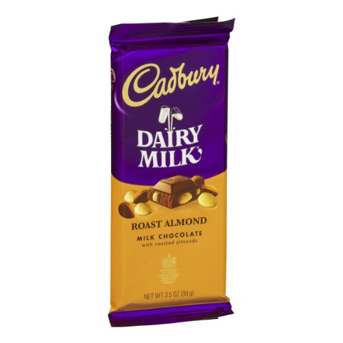 CADBURY DAIRY MILK Roast Almond Milk Chocolate Bar, 3.5 Ounce