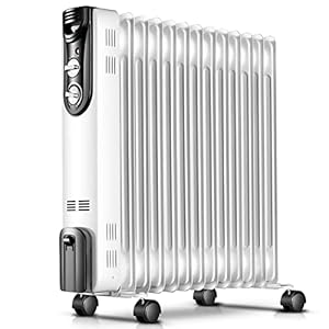 Witte mechanische oliegevulde radiatorverwarming, draagbare elektrische kamertat, energiebesparend 2000 W