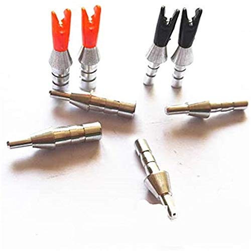 Boquilla de flecha para reparar tubos de 6mm y 7mm, pack de 100 unidades color rojo para arquería 3