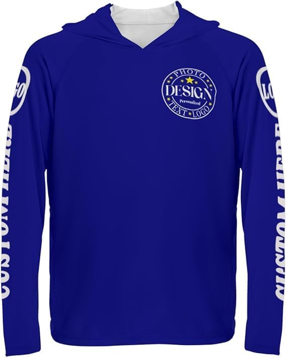 Custom Personalized Sun Protection Hoodie UV Shirt for Men Women, Customized UPF 50+ Long Sleeve Tshirts Gifts - Image 3