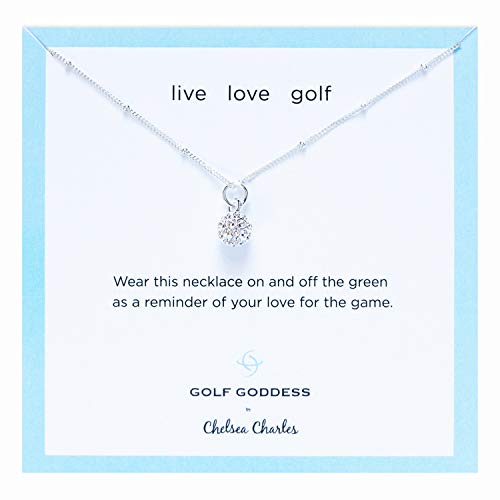 Chelsea Charles Golf Ball Charm Necklace - Silver