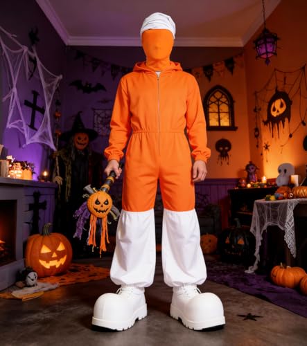 Image of 3 Pieces Full Face Mask, Stretchy Faceless Cloth Masks, Statue Inflatable Costume Accessory for Adult Men Women