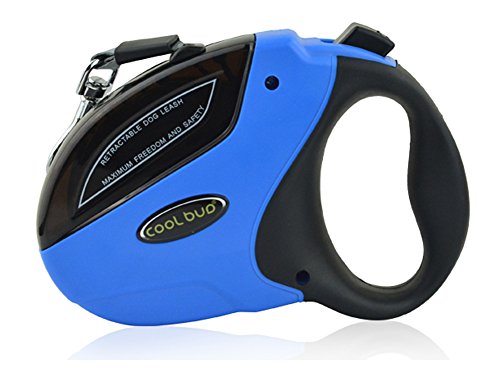 Mikayoo Retractable Dog Leash, Comsun Pet Leash Dog Lead 16ft for Small Medium Large Dogs up to 110lbs, Tangle Free, One Button Break & Lock ABS Casing, Nylon Ribbon