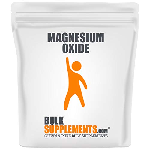 BulkSupplements.com Magnesium Oxide Powder - Bone and Joint Vitamins - Magnesium for Sleep - Vegan Magnesium - Muscle Supplement for Men - Magnesium for Constipation (1 Kilogram - 2.2 lbs)