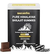 Shilajit Gummies,Pure Shilajit Himalayan with Ashwagandha,Turmeric Sugar-Free,Organic Gummy for M...