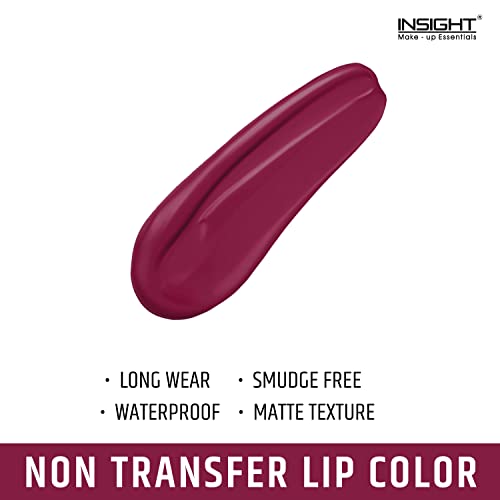 Image of INSIGHT Non Transfer Lip Color - Dive| Waterproof| Matte Finish| Transfer & Smudge Proof| Lightweight| 12 Hr Wear| Highly Pigmented 4 ml (Pack of 2)