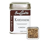 Netto Gewicht : 60 Gramm Bencondito I Kardamom, grün - ganzer grüner Kardamomkapseln ohne Schale 60 Gr. Dose