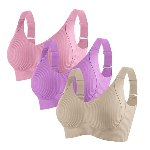 ZTFYKLIN Sujetadores Reductores Suaves, Cómodos Y Sin para Mujer, Total, Sujetador Uso Diario. Bragas (C, M) Mujer Doble Push Up Relleno con Aros Conjunto Deportivo Nina Top Ropa Interior Chica