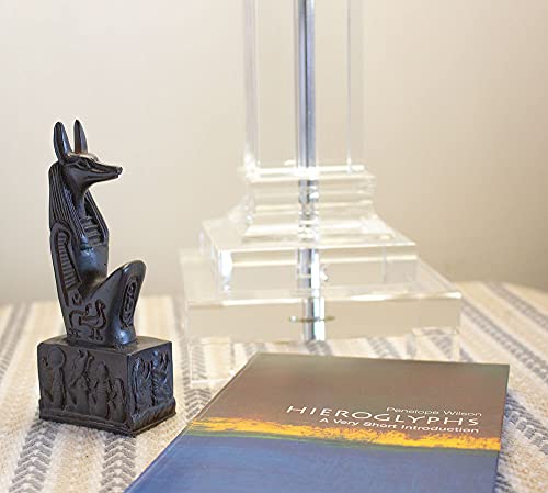 Estatua de Anubis Arrodillado Negra 5 pulgadas miniatura 6
