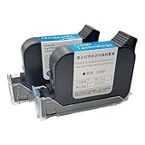 QHGLTHO Compatible con Cartuchos de Tinta TIJ 2588 2580 de 12,7 mm, Tinta solvente Negra sin cifrar(2PC-Black)