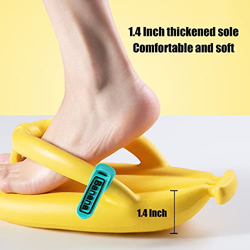 Flip Flops Unisex Banana Shaped Flip Flops Thick Padded Slippers Beach Pool Party Sandals4