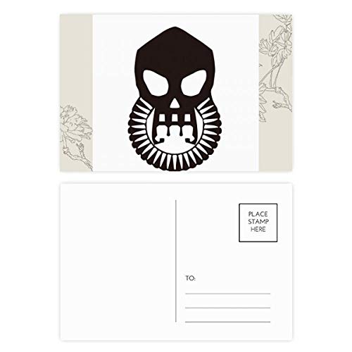 Masque à gaz carte postale de fleur biochemica DIYthinker lot de 20
