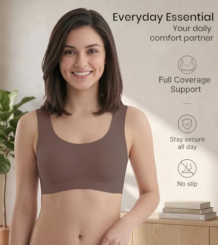 Image of Dimore Comfort Revolution Seamless Bra Easy lite Full-Coverage Wirefree Everyday Bra with CloudSoft Comfort with Removable Pad
