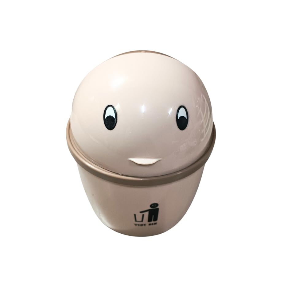 Titox Mini Trash Can - Swing Lid Desktop Bin -3