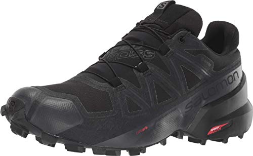 Salomon Herren Speedcross Gore-tex Trailrunning-Schuhe, Black Black Phantom, 44 EU