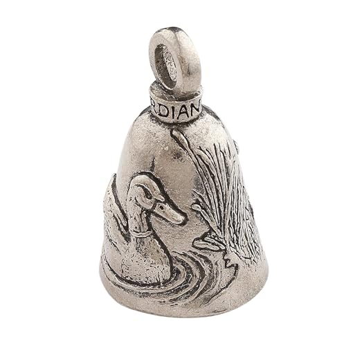 Image of Guardian Bell Animals Good Luck Bell w /Keyring & Black Velvet Gift Bag | Motorcycle Bell | Lead-Free Pewter | Made in USA