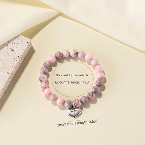 Image of MIXJOY Happy Birthday Gifts for Women, Birthday Braided Beads Bracelet Gifts for Turning Age Daughter Granddaughter Niece