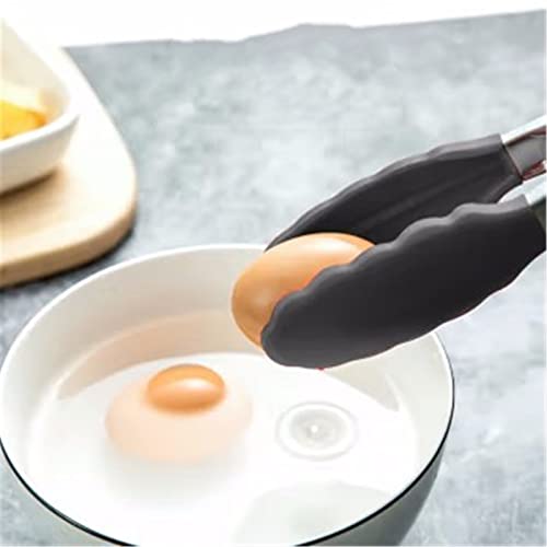 Pinzas de cocina multifuncionales, clip de silicona para asar y cocinar, utensilios perfectos para servir carne y ensalada, agarre antideslizante resistente al calor