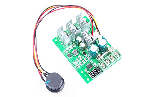 Knacro Pwm Dc Motor Governor Controller 20A (30A Max) Dc 6V-60V 12V 24V 36V 48V Brush Dc Motor Controller Digital Display 0-100% Speed Regulation #TOP23