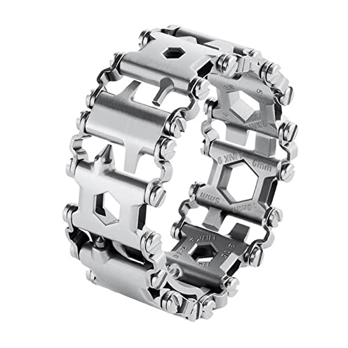 Multifunktions-Werkzeug-Armband – Edelstahl-Multitool mit 29 Werkzeugen für Outdoor-Camping, Wandern und Notfall-Kits, leichtes Design mit 1,0 Gramm Multifunktions-Werkzeug-Armband – Edelstahl-Multitool mit 29 Werkzeugen für Outdoor-Camping, Wandern und Notfall-Kits, leichtes Design mit 1,0 Gramm