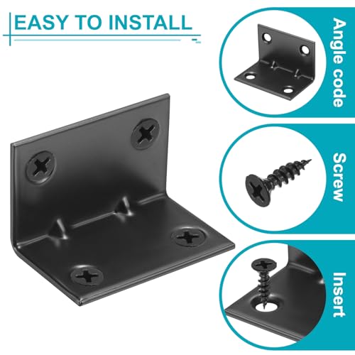 Équerres d'angle pour renforcer étagère bois instable avec vis incluses - 5