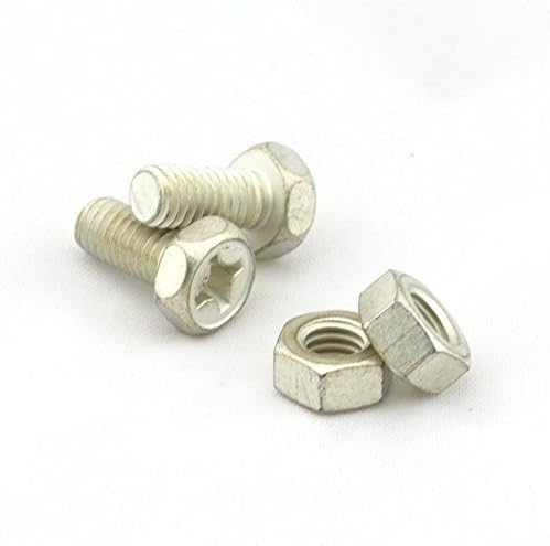 BZP Motorcycle Battery Terminal Nut & Bolt Kit, 6mm x 12mm, 2x M6 Screws Scooter