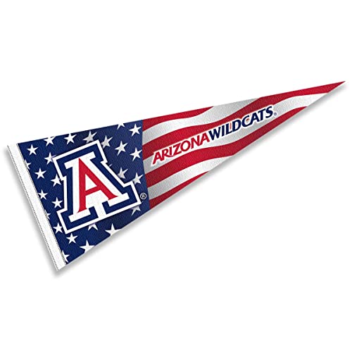 Arizona Wildcats Nation USA Stars and Stripes Pennant Pennant Banner Flag