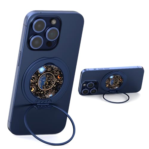 Support magnétique pour téléphone anti chute avec anneau de maintien ergonomique