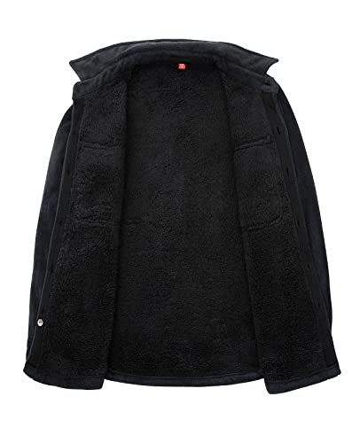 Image of ThCreasa Boys Sherpa Lined Plaid Button Shirt Jacket