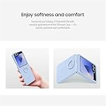 Samsung Galaxy Z Flip 7 FE, Flip 6 Silicone Phone Case, Protective Cover with Built-in Ring, Nonslip Grip, Slim, Soft, Comfortable Design, US Version, Yellow - Image 5