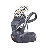  JooBebe Mochilas Portabebé Ergonómico Ajustable Marsupios Portabebé Baby Carrier Ergonomico, Manos Libres, Convertible, Múltiples Posiciones para Recién Nacidos Todas las Estaciones