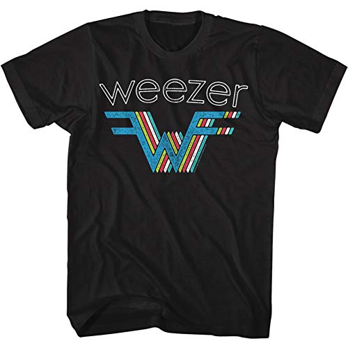 90s weezer/ROCK MUSICネイビー Tシャツ L 90's Hanes weezer ''ROCK MUSIC'' 両面プリント Tシャツ