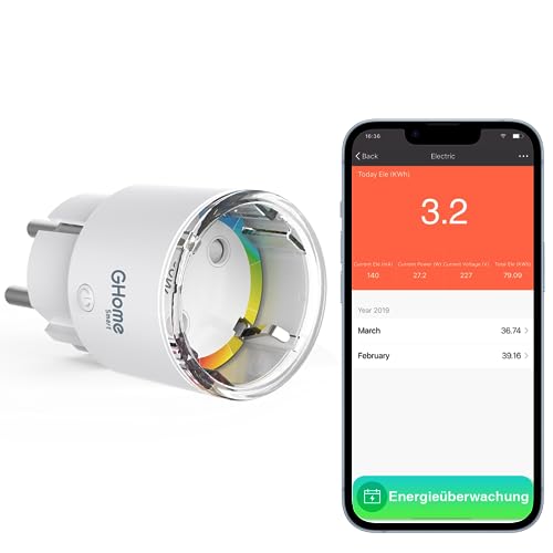 TASMOTA-Prise WiFi avec surveillance de la consommation électrique, assistant domestique, 16A  44