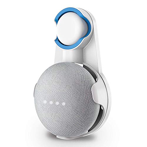 HomeMount Wall Mount for Google Home Mini and Google Nest Mini (2nd Gen),Space-Saving Accessories Outlet Holder for Google Mini Assistant (White)