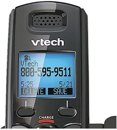Vtech DS6151 DECT6.0 2-Line Cordless Phone System with 1 DS6101 Cordless Handset, Caller ID, Answering Machine
